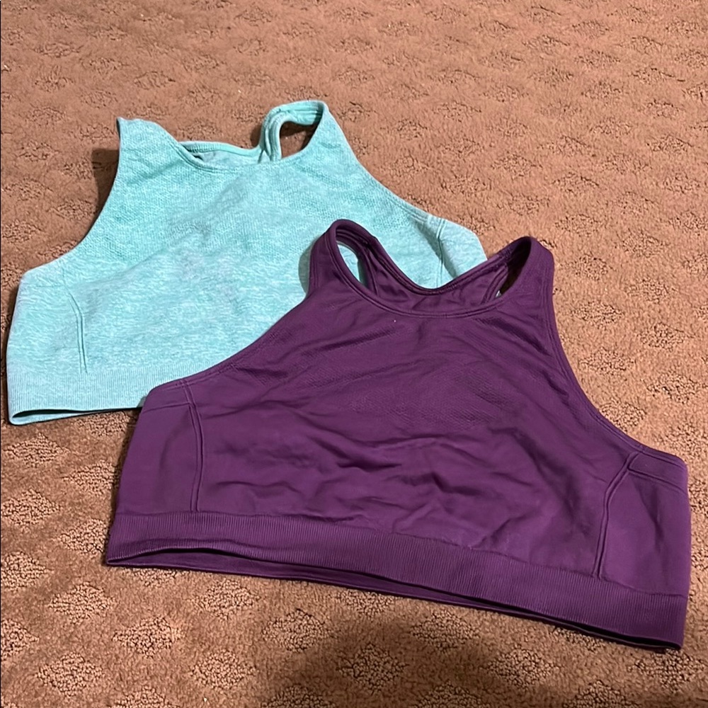 all in motion Purple and Teal Sports Bras